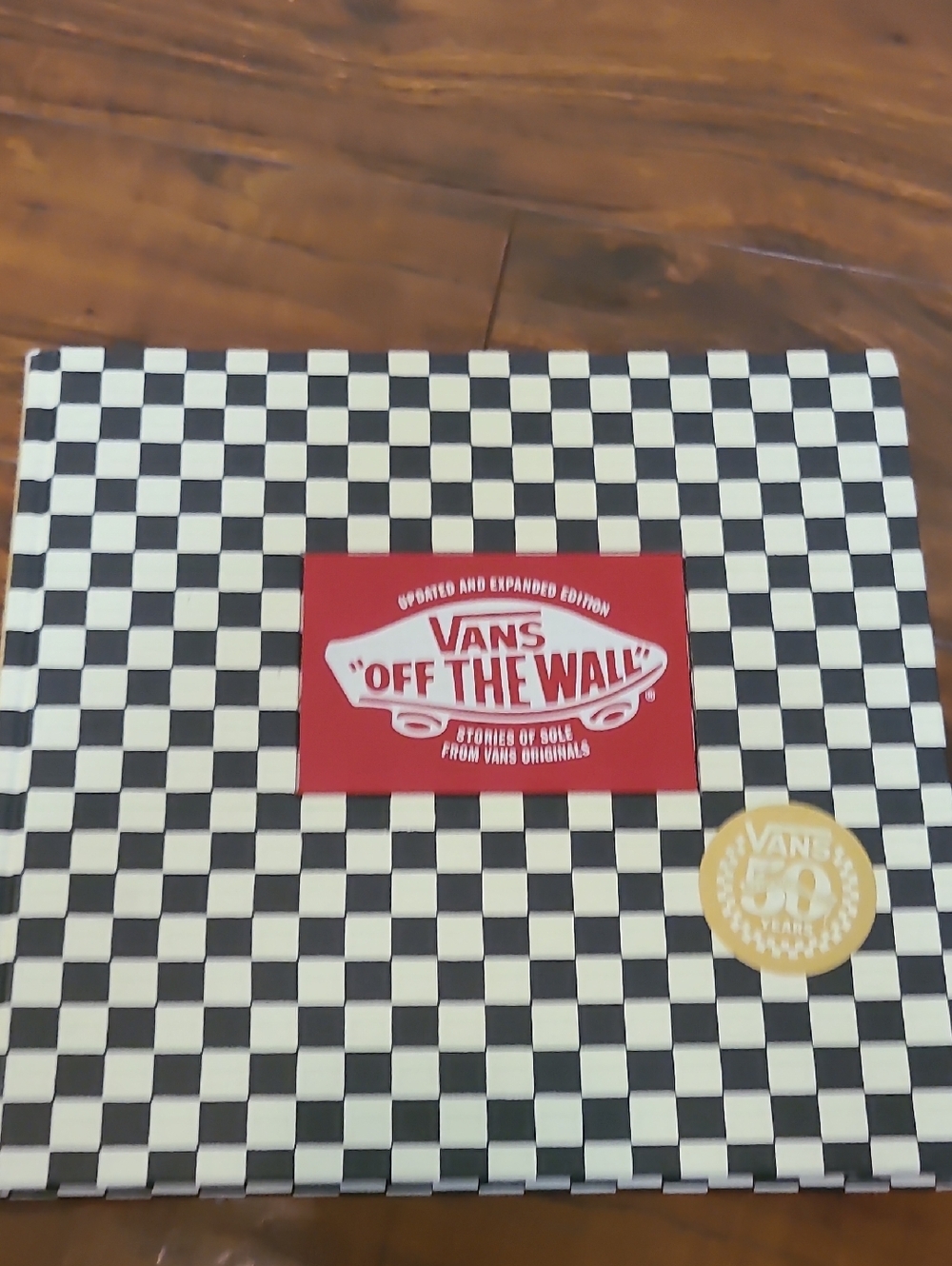 Vans Checkerboard Book with Red Logo and Gold Seal - Picture 1 of 6